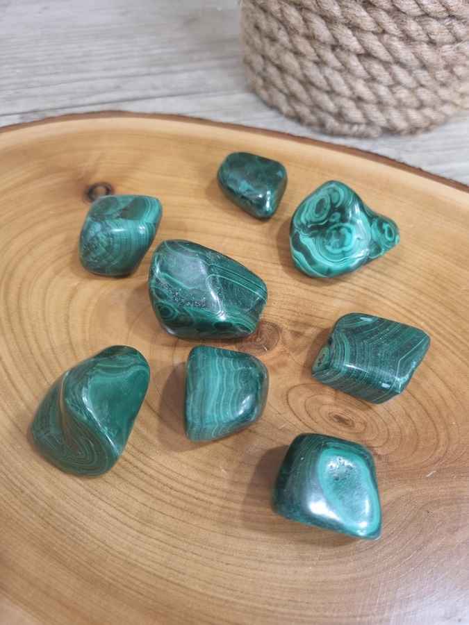 Galets malachite