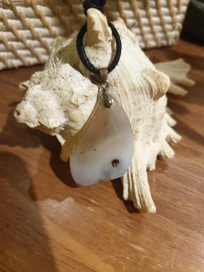 Pendentif agate naturelle