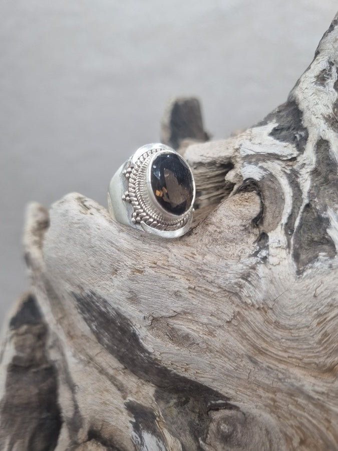 Bague Quartz Fumé