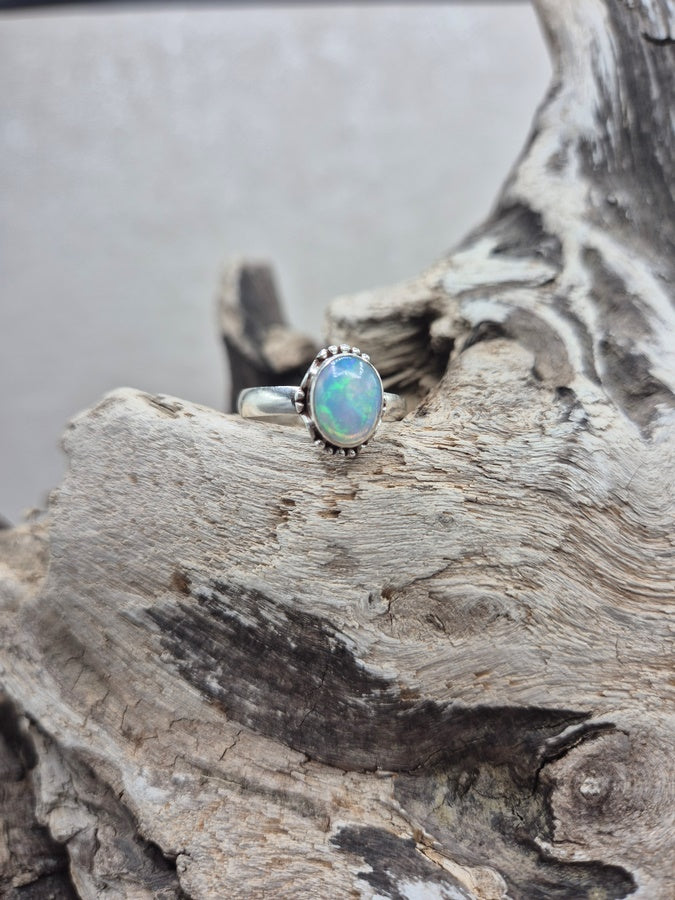 Bague opale d'éthiopie