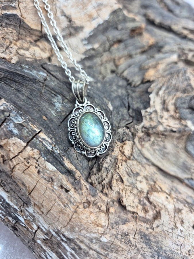 PENDENTIF LABRADORITE