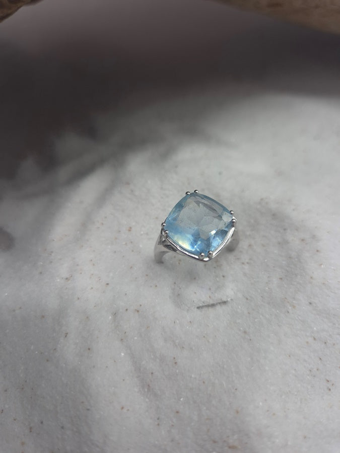 Bague Théia - Aigue marine