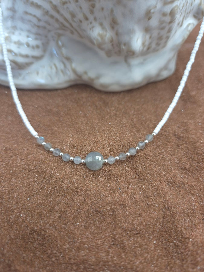 Collier labradorite- SOLEIL