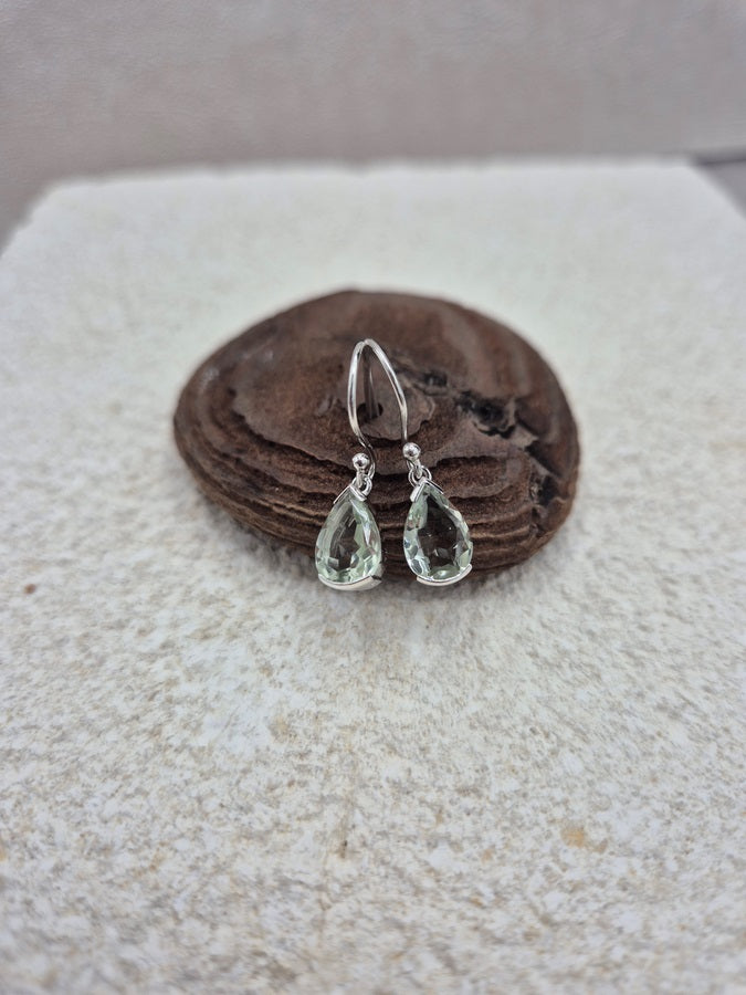 Boucles améthyste verte