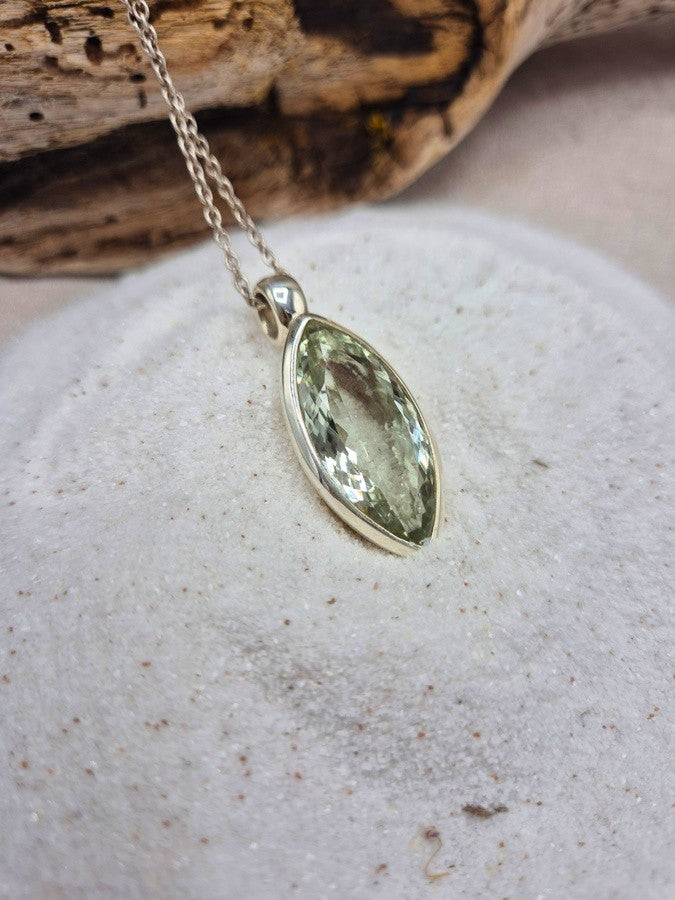 Pendentif améthyste verte - Rare