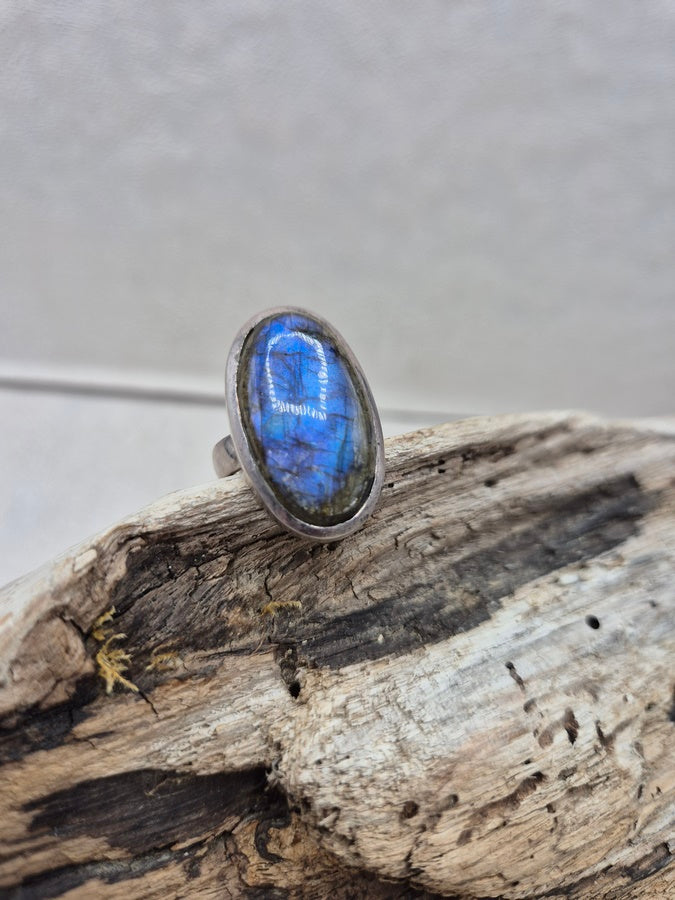 Bague labradorite extra-