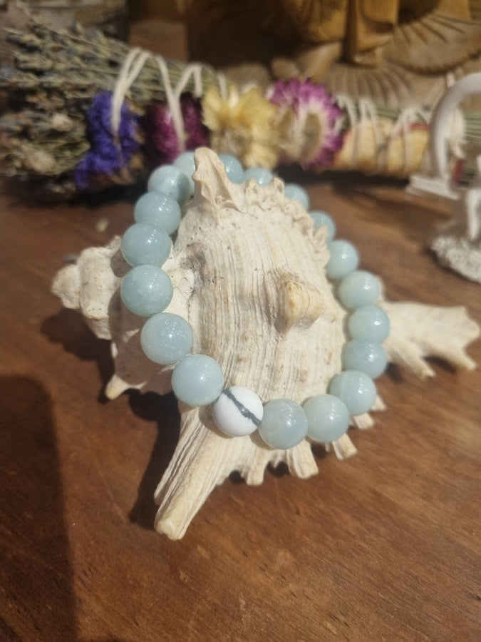 Bracelet âme sœur howlite