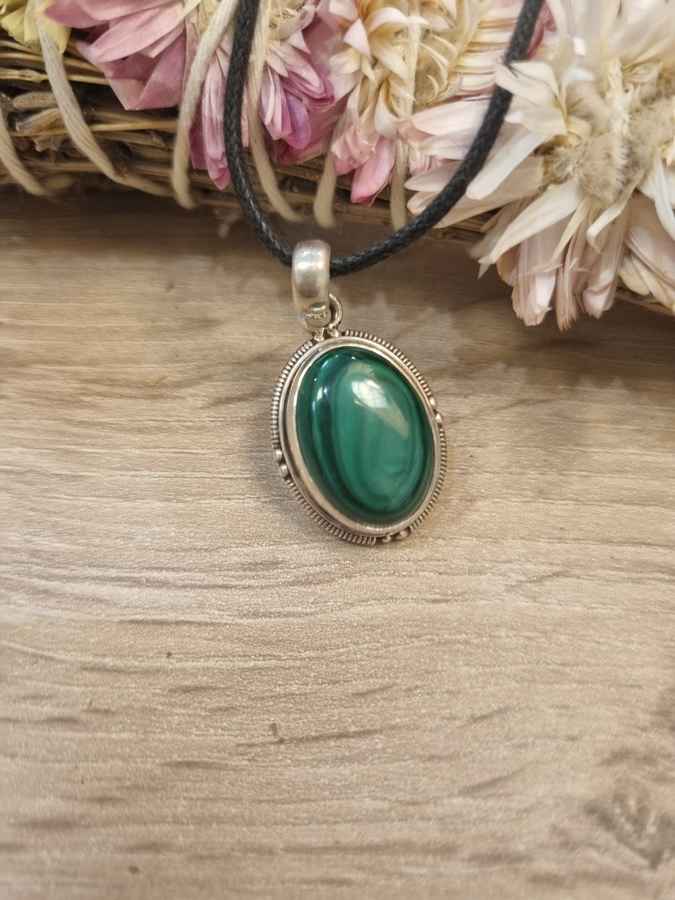 Pendentif malachite